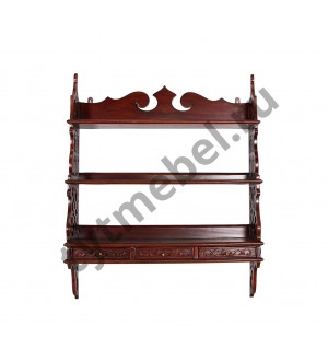 PRS 19 Полка навесная (массив красного дерева) ANTIQUE (вишня)